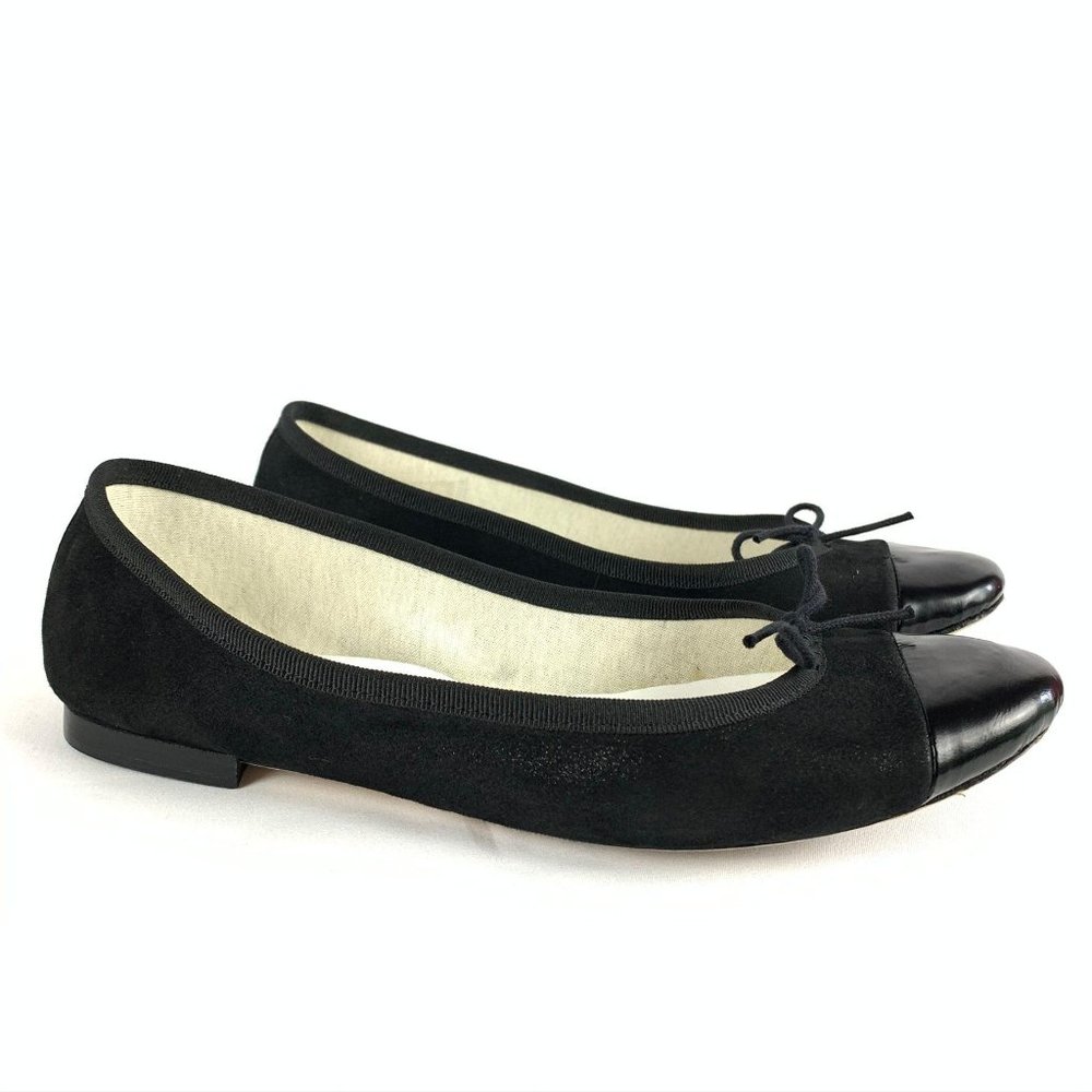 Repetto Cendrillon Ballerina Shoes Black Leather